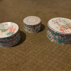 Set of 3 decorative multipurpose tins!
